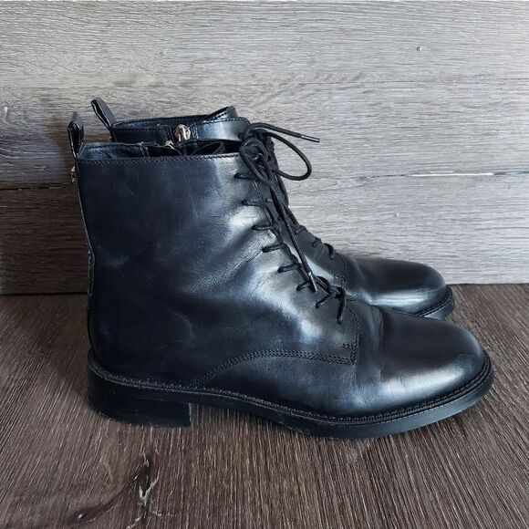 Sam Edelman Shoes - Sam Edelman Nina Combat Boot Black Leather Size 8